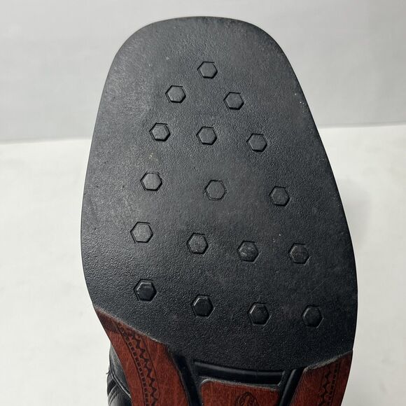 PabDer Black Calf Leather Made in ITALY Handmade Zipper Boots Mens Size 6.5 - Picture 14 of 14